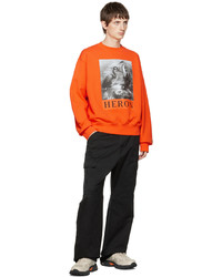 Heron Preston Orange Heron Sweatshirt
