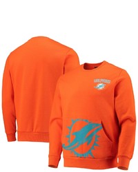 FOCO Orange Miami Dolphins Pocket Pullover Sweater At Nordstrom