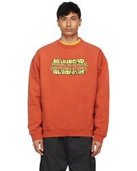 Brain Dead Orange Movet Sweatshirt