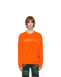 Napa By Martine Rose Orange Velour B Repovesi Sweatshirt