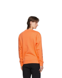 MAISON KITSUNÉ Orange Yoga Fox Patches Sweatshirt