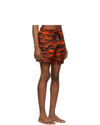 Vilebrequin Orange Comporta Mahina Swim Shorts