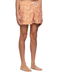 Carne Bollente Orange Polyester Swim Shorts