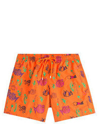 Vilebrequin Printed Swim Trunks With Embroidery