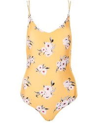 Topshop Posie Floral Print Swimsuit