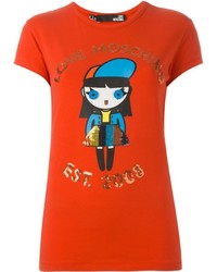 Love Moschino Doll Print T Shirt
