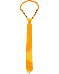 ERL Yellow Orange Zipper Tie