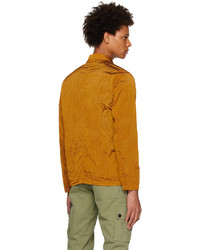 Stone Island Orange Crinkled Jacket