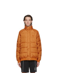 adidas Originals Orange Jonah Hill Edition Down Puffer Jacket