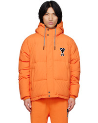 AMI Alexandre Mattiussi Orange Puma Edition Puffer Jacket