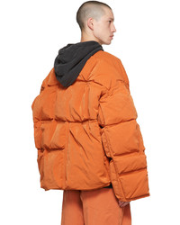 A. A. Spectrum Orange Wadrian Down Jacket