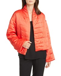Eileen Fisher Quilted Silk Coat
