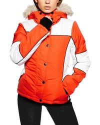 Topshop Sno Faux Puffer Jacket