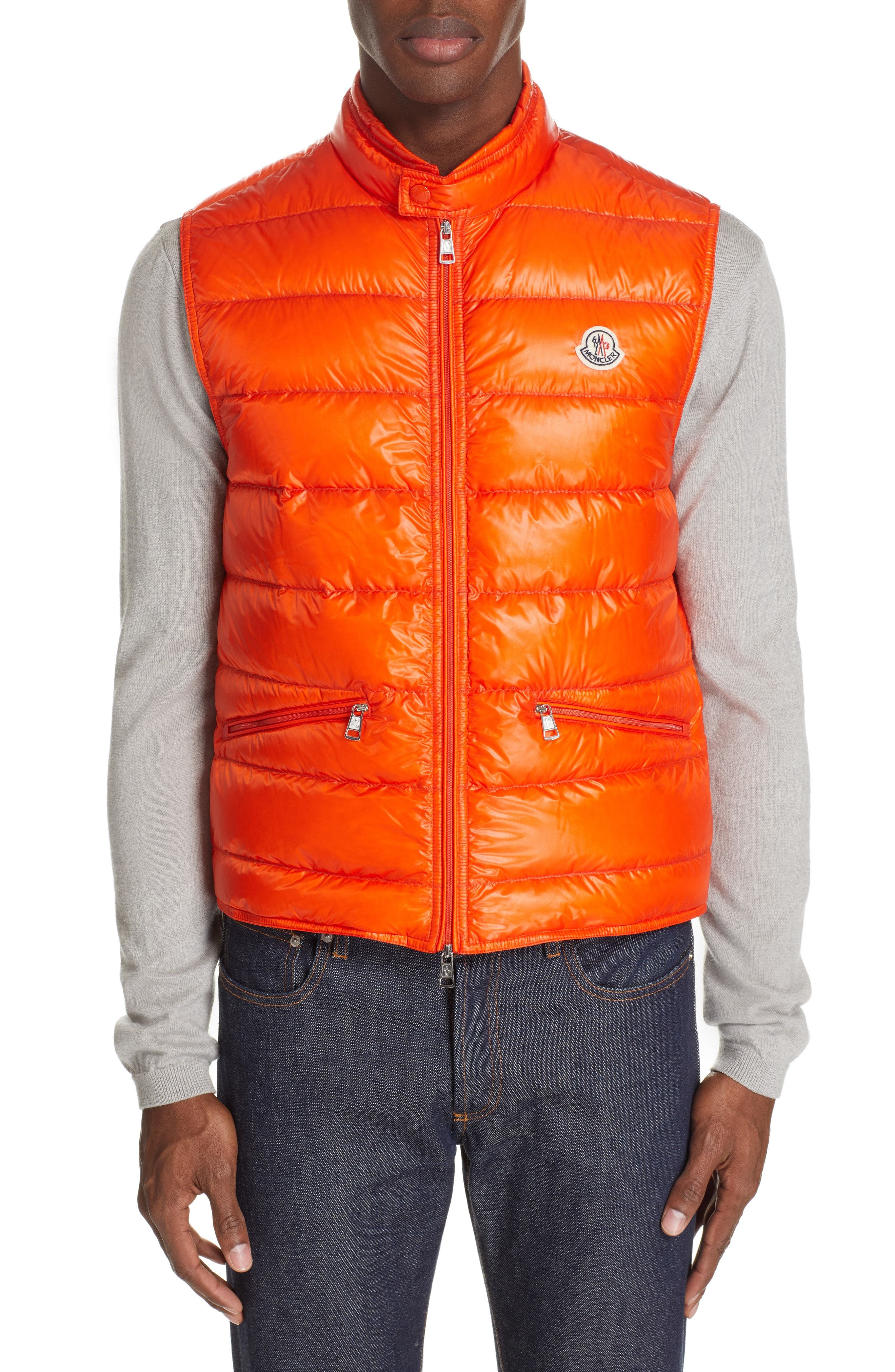 moncler orange vest