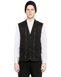DSquared Wool Vest W Detachable Nylon Jacket