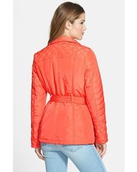 Kensie Asymmetrical Quilted Jacket