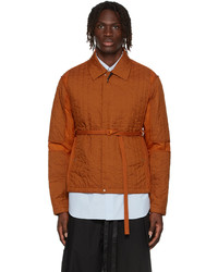 Craig Green Orange Quilted Skin Jacket