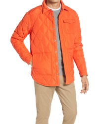 Schott NYC Quilted Down Shirt Jacket