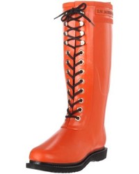 Orange Rain Boots