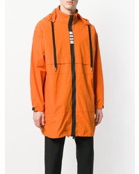 MSGM Contrast Zip Rain Coat