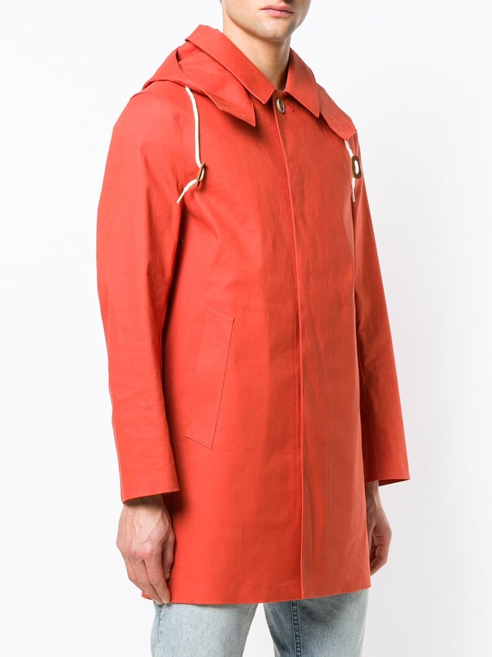 MACKINTOSH Jaffa Bonded Cotton Short Hooded Coat Gr 010, $942
