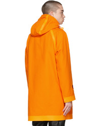 Burberry Orange Cut Out Detail Coat