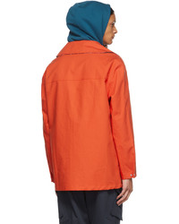 Kenzo Orange Mid Length Coat