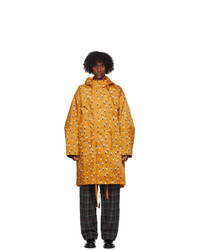 Undercover Orange Printed Rain Coat
