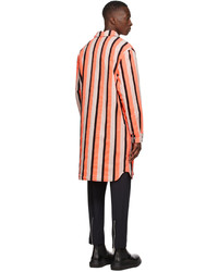 Kenzo Orange Striped Long Coat