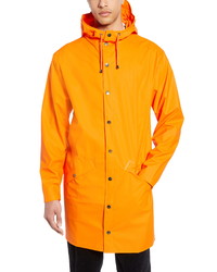 Rains Waterproof Hooded Long Rain Jacket
