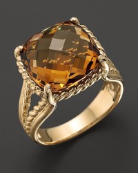 Bloomingdale's 14k Yellow Gold Citrine Ring 100%