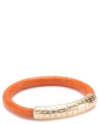 By Boe Orange Leather Ring Size 75