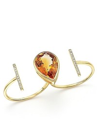 Mateo 14k Yellow Gold Double Ring With Citrine