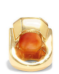 Vince Camuto Orange Spice Rectangle Stone Ring