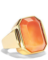 Vince Camuto Orange Spice Rectangle Stone Ring