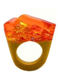 Murano Pasion Ring Opaque Base  Hatred