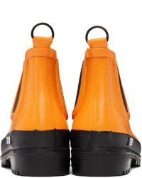 Stutterheim Orange Novesta Edition Rainwalker Chelsea Boots