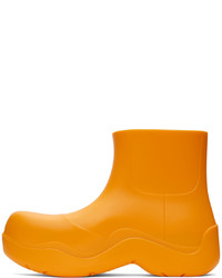 Bottega Veneta Orange Puddle Boots
