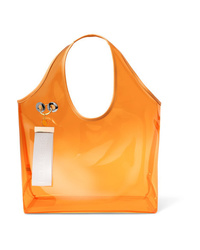 Orange Rubber Tote Bag