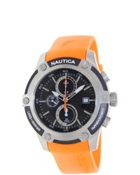 Nautica Orange Rubber Quartz Watch