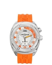 Saint Honore 863210 1bib Haussman Luminous Orange Rubber Watch