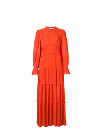 Women's Orange Maxi Dresses by Tory Burch | Lookastic