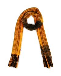 Frye Plaid Brushed Fringe Scarf In Yellow At Nordstrom