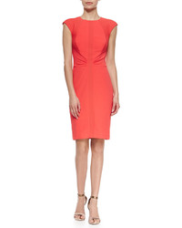 Ted Baker London Cap Sleeve Sheath With Paneled Details