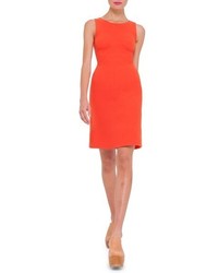 Akris Double Face Wool Crepe Sheath Dress