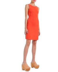 Akris Double Face Wool Crepe Sheath Dress