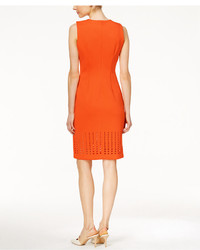 Calvin Klein Laser Cutout Sheath Dress