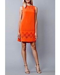 Julia Jordan Orange Laser Cut Dress