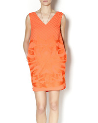 See U Soon Embellished Orange Dress