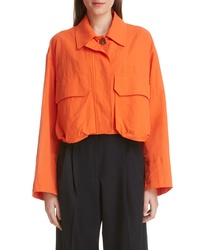 Orange Shirt Jacket